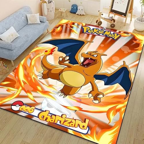 HEHEDITAN Anime Tasche Monster Muster Wohnzimmer Teppich Nachttisch Bodenmatte Anti Rutsch Matte Dekoration 140X200Cm von HEHEDITAN