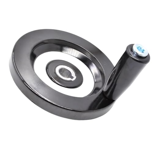 HEHEH Bakelit-Handrad mit Keilnut – runder Randgriff for Fräsmaschinen, Drehmaschinen, CNC-Geräte und 3D-Drucker, 1 Stück(63x8x3mm) von HEHEH