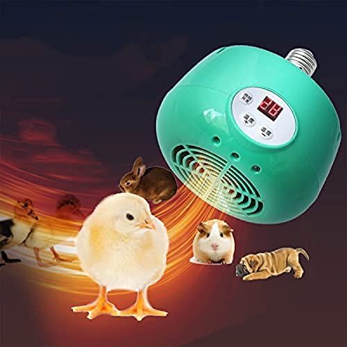 300 W Hühner-Heizlampe, warmes Licht für Nutztiere mit Temperaturregler, Reptilien-Wärmelampe für Eidechsen-Schildkrötenstall-Heizung von HEHEXIQH