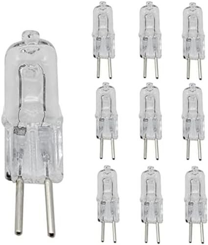 Fengyan Home Bulbs 50 Teile/los Halogenlampen 30 W G4 DC 12 V AC 220 V 230 V 240 V Halogenglühlampen Glas Kleiner Körper 360 Grad Warmweiß Haushaltslampe, AC220V 30W von HEHEXIQH