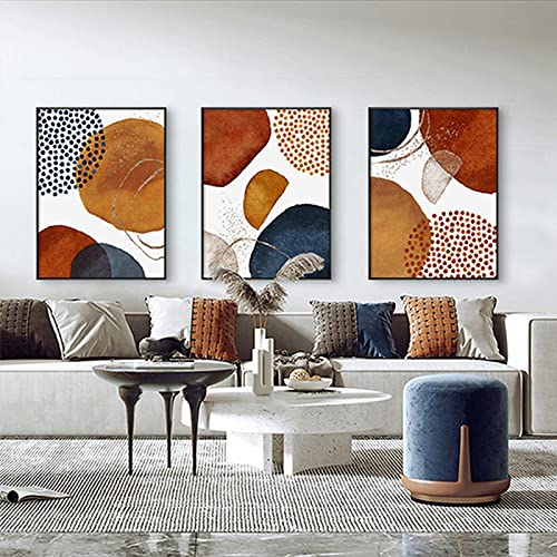 HEHGVCF 3er Abstrakt Poster Set Marmor Modern Minimalistisch Leinwandbilder Abstrakte Geometrie Kunstdruck Wandbilder Poster Wanddeko Home Deko Bilder Ohne Rahmen (A,40 x 60cm) von HEHGVCF