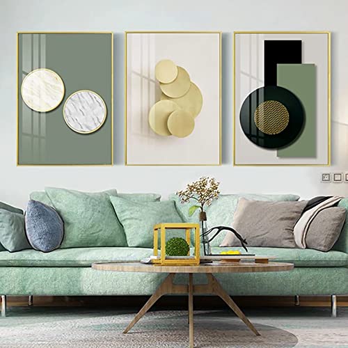 3er Abstrakt Poster Set Marmor Modernes Minimalistisches Abstrakte Kunst Leinwand Poster Set Home Flur Schlafzimmer Klassische Geometrische Bilder Wandkunst Ungerahmt (A,60 x90cm) von HEHGVCF