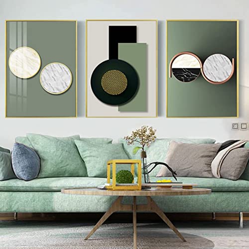 3er Abstrakt Poster Set Marmor Modernes Minimalistisches Abstrakte Kunst Leinwand Poster Set Home Flur Schlafzimmer Klassische Geometrische Bilder Wandkunst Ungerahmt (C,50 x70cm) von HEHGVCF