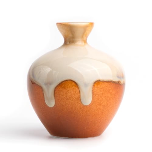 HEI MING Keramische Kleine Vintage Keramikvase in verschiedenen Formen Ungewöhnliche handgemachte Vase Dekorative Vase von HEI MING