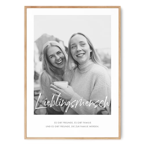 HEI Print Lieblingsmensch Geschenk zum Geburtstag - personalisiertes Geburtstagsgeschenk für die beste Freundin, Lieblingsmensch Bild für Freundinnen, personalisiertes Poster mit Definition… von HEI Print