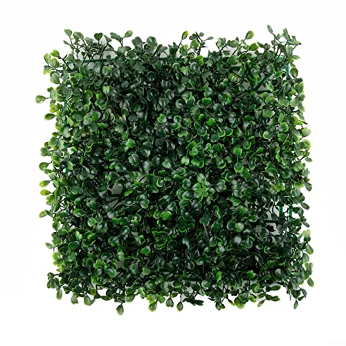 1 Stück künstliches Pflanzenwand Hecke 25 * 25cm,Künstliche Pflanze Mauern Laub Hecke Gras Matte Begrünung Panels Zaun,für Garten Outdoor Dekor von HEIBTENY