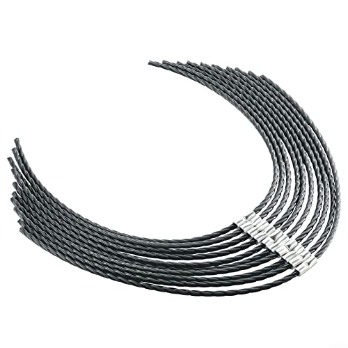 10 Stück Trimmerfaden Für BOSCH AFS 23-37, Mähfaden 3.5 mm Länge 38 cm Strapazierfähigem Nylon Rasentrimmer Faden Zum Auffüllen Trimmerspulen (10 Stück) von HEIBTENY