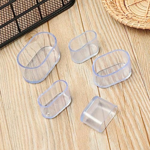 10 X Rubber Chair Leg Cap Oval Covers Furniture Table Feet Floor Protectors von HEIBTENY
