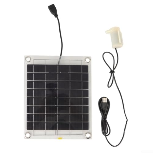 10W 12V Solar Springbrunnenpumpe Doppelseitig Transparent Monokristalline Panel für Vogelbad Teich Garten Dekoration Outdoor Wasserspiele Belüftung von HEIBTENY