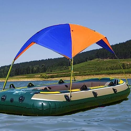 2 Personen Schlauchboot Sonnenschirm UVschutz Kajak Kanu Sonnensegel Inflatable Boat Segeln Markisendach Markise Obere Abdeckung Angelzelt von HEIBTENY