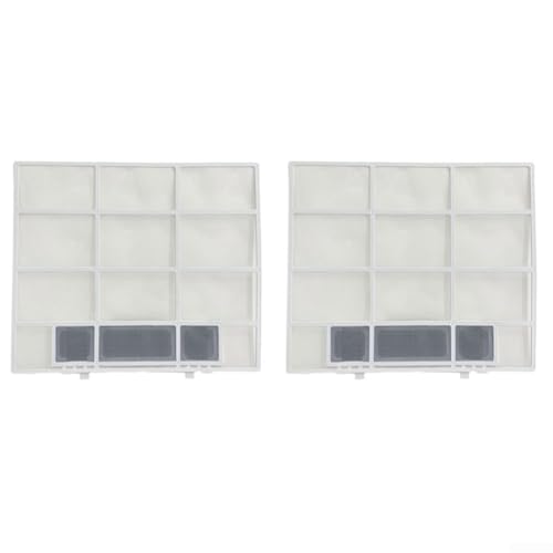 2 Stück Klimaanlagen-Filtersieb Inneneinheit Staubschutznetz Ersatzteile für Midea; kompatibel mit hängenden Typ 2 Pack (32 x 27,5) von HEIBTENY