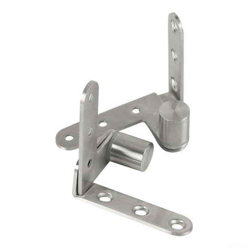 2 verstellbare Edelstahl-Türscharniere, robustes drehbares Design für reibungslose Funktionalität in Heimanwendungen (2,6 mm) von HEIBTENY