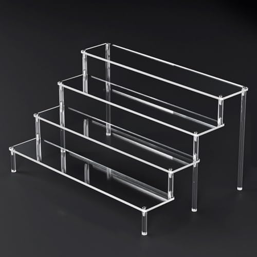 25 Schichten Acryl-Präsentationsständer für elegante Präsentation von Parfums und mehr (4 Schichten 50 cm) von HEIBTENY