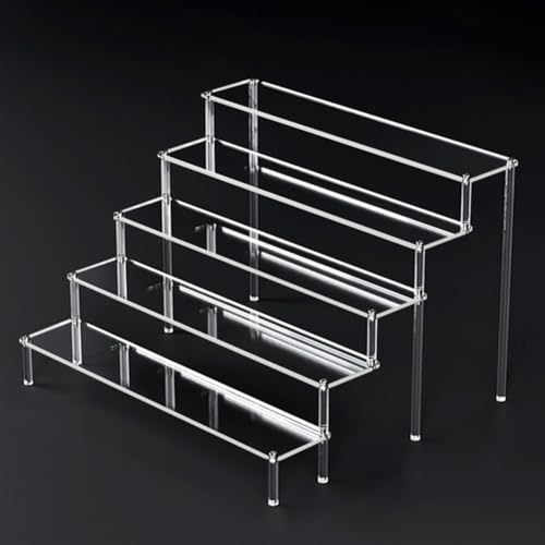 25 Schichten Acryl-Präsentationsständer für elegante Präsentation von Parfums und mehr (5 Schichten 50 cm) von HEIBTENY