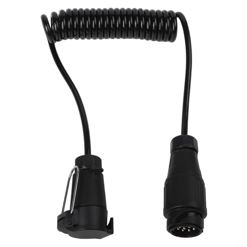 3 Meter Verlängerungskabel 13-polig auf 7-poligen Anhängerstecker 12 V mit Federdraht zum Schutz der Verkabelung beim Abschleppen 3 Meter Verlängerungskabel 13-polig auf 7-poligen Anhängerstecker 12 V mit Federdraht zum Schutz der Verkabelung beim Abschleppen von HEIBTENY