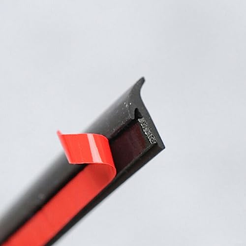 5M T-Typ Kfz Wetterdichtung Gummi Dichtungsstreifen Windschutzscheiben Streifen Dichtung Gummidichtungsstreifen Schwarz für Autokantenverkleidung Türfenster Autokante von HEIBTENY