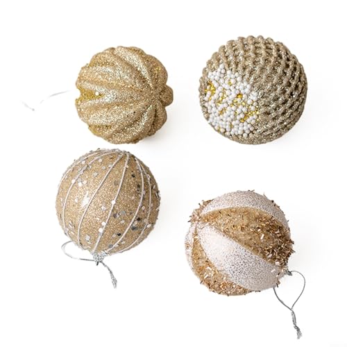 68 Stück Weihnachtskugel-Ornamente für Baumschmuck und Hochzeitsfeier, hängende Dekoration, um eine festliche Atmosphäre zu schaffen (Nr. 3) von HEIBTENY