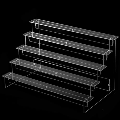 Abnehmbarer 25-lagiger Acryl-Präsentationsständer, perfekt für Parfüms und Sammlerstücke (5 Schichten 20 cm) von HEIBTENY