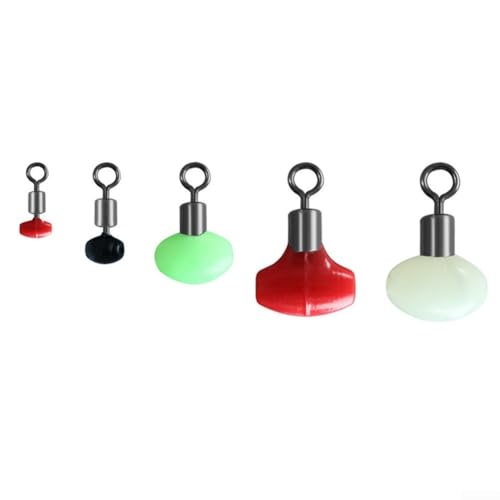 Angelzubehör Set Slider Perlen mit Wirbeln für Meer und Süßwasser (10 Stück, 4 x 5 mm) von HEIBTENY