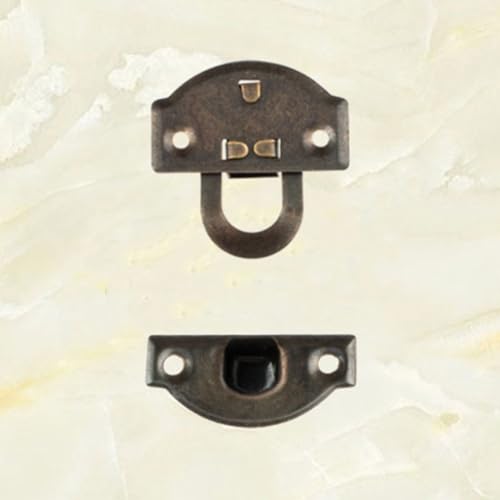 Antike Bronze Knebelverschluss Schnappverschluss Schnappverschluss für Boxen und Koffer 10 Stück (Antik Bronze) von HEIBTENY
