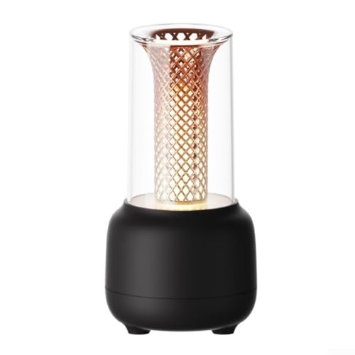 Aromatherapie-Luftbefeuchter für Zuhause und Büro, mit Timer und einstellbarem Nebel, perfektes Entspannungswerkzeug (schwarz) von HEIBTENY