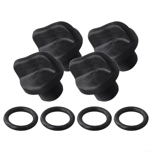 Auslaufsicherer Ersatz-Poolpumpen-Ablaufhahn und O für Ring-Set für Sternzeichen- und Booster-Pumpen, einschließlich Wasserspiel und Wasserfall-Modelle, entworfen für einfache Wartung (4 Stück) von HEIBTENY