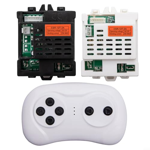 CSR-12T-2A 12V Empfänger Kontrollkästchen Controller für angetrieben, Kinder Elektroauto(CSR-12T-2A single Full set) von HEIBTENY