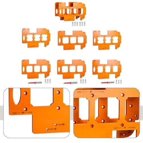Das Werkzeug für eine effiziente Steckdoseninstallation 3-in-1-Lochschneider-Schablone (7 × 7 cm) von HEIBTENY