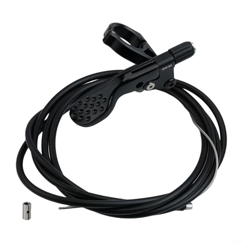 Dropper Sattelstütze Steuerhebel Aluminiumlegierung Konstruktion, entworfen für Stabilität beim Fahren (schwarz) von HEIBTENY