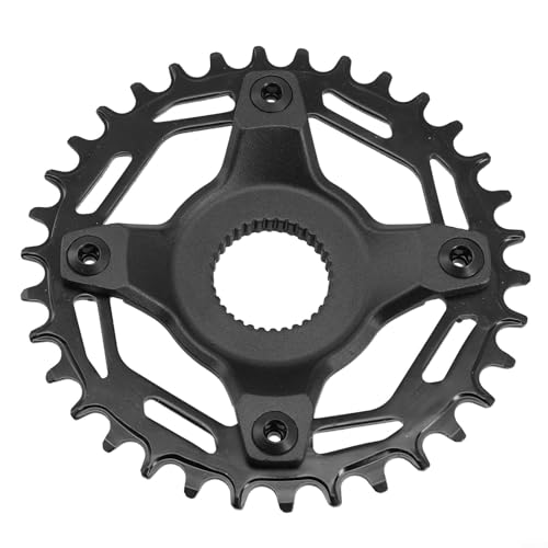 Ebike Kettenblatt 34T 36T 38T 40T mit 104BCD Adapter für Bafang Motor Kompatibilität (38TChainring + Adapter) von HEIBTENY