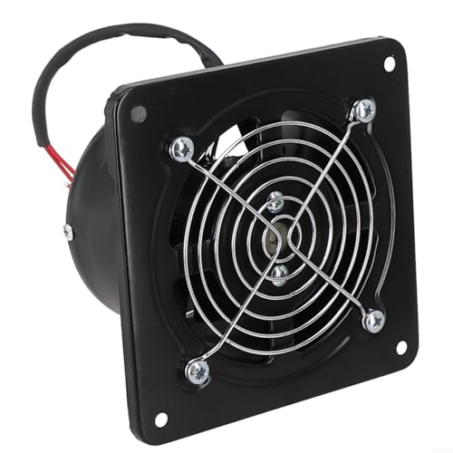 Edelstahl Abluftventilator,Ventilator,4-Zoll-Industrielüftungsabzugs-Axial-Abluftgebläse-Ventilator-Garage Für Werkstätten, Restaurants, Lagerhäusern von HEIBTENY