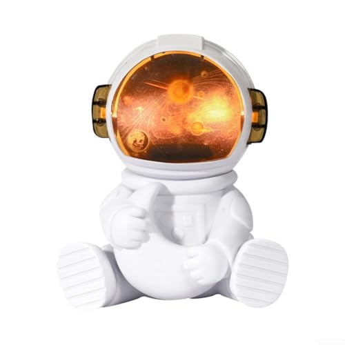 Effizienter USB-Astronauten-Luftbefeuchter für den Desktop-Gebrauch, leiser Betrieb mit hoher Nebelausgabe und langer Laufzeit (B) von HEIBTENY