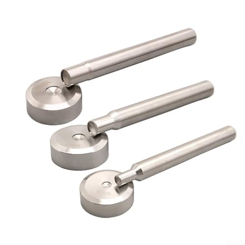 Effizientes Nietwerkzeug für Leder DIY Handwerkzeug Kit mit Stanzer und Basis für Bastelbedarf (8 mm) von HEIBTENY