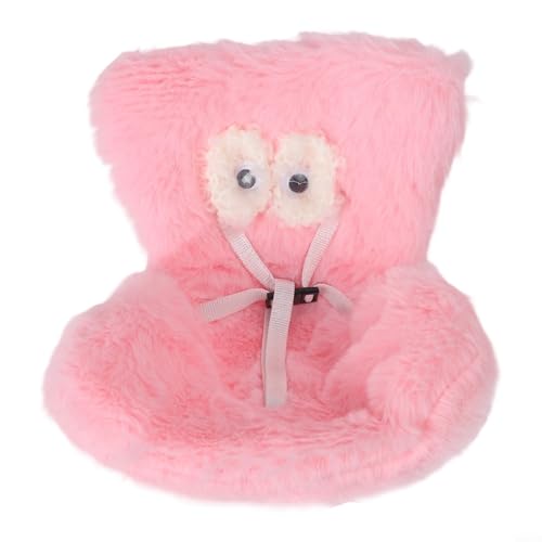 Einzigartiger Plüschpuppen-Autositz mit Sicherheitsgurt, ideal für Display und Reisen (Rosa) von HEIBTENY