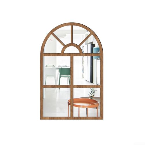 Einzigartiges Design Imitation Fenster Spiegel Wandaufkleber mit einfacher Anwendung (Holz) von HEIBTENY