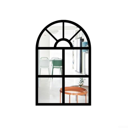 Einzigartiges Design Imitation Fenster Spiegel Wandaufkleber mit einfacher Anwendung (schwarz) von HEIBTENY