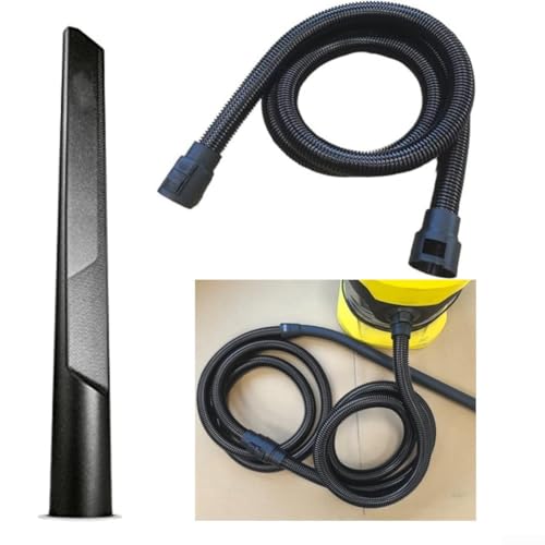 Ersatz-Fugendüse und extra langer Schlauch für Kärcher WD Serie Staubsauger NT20 30 WD1 WD2 WD3 WD4 WD5 WD6 kompatibel Teil 2 863305 0 (3,5 m) von HEIBTENY