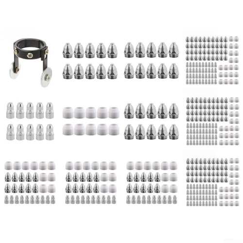 Essential Accessories for Amico Power APC70HF Plasma Cutter Electrode Tips and Shield Cups (100pcs 1.3mm Kit) von HEIBTENY
