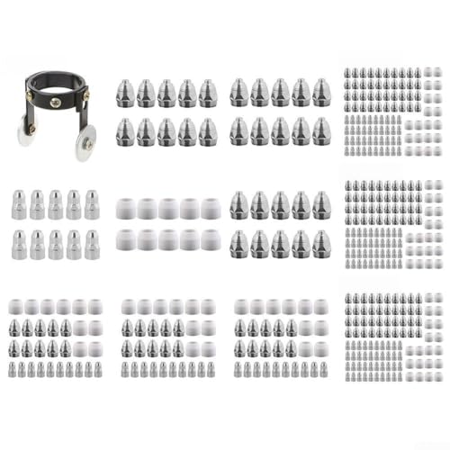 Essential Accessories for Amico Power APC70HF Plasma Cutter Electrode Tips and Shield Cups (100pcs 1.5mm Kit) von HEIBTENY