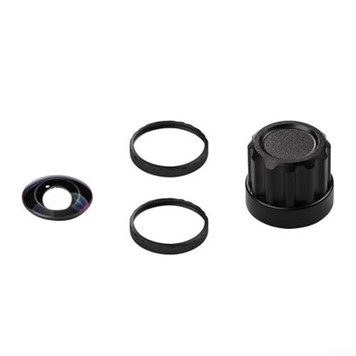 Für Insta360 X5 Ersatz-Objektiv-Set mit optischem Glas für verbesserte Bilddefinition, inklusive Aluminiumringen und Entfernungswerkzeug (rot) von HEIBTENY