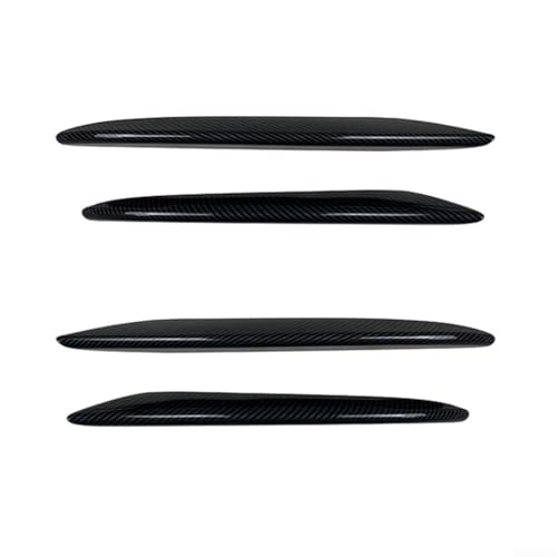 Für Mercedes E Klasse W213 Frontstoßstange Splitter Nebelscheinwerfer Verkleidung für AMG LINE 4 Tür Limousine Kombi 2016 2020 ABS Kunststoff vorne unten links und rechts (Carbon Look unten) von HEIBTENY