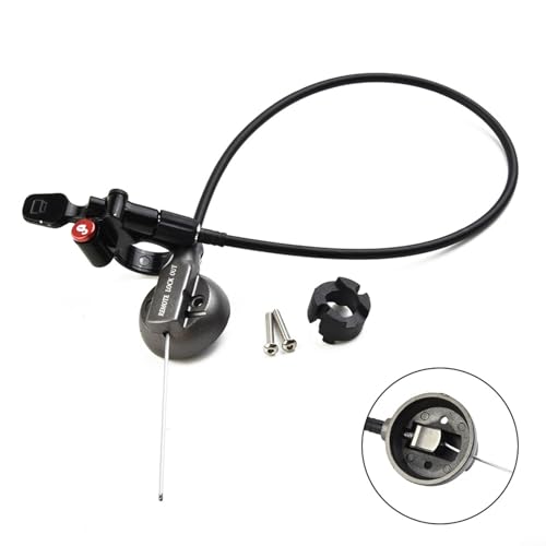 Gabel Lockout Schalter, Fahrrad Fernbedienung Gabel Lockout Schalter Griff für SR für SUNTOUR EPICON XCR XCM Aluminium für 22.2mm Lenkungsdurchmesser von HEIBTENY