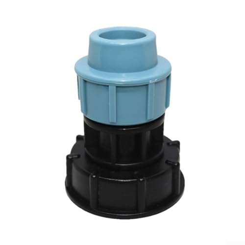 Gerader Auslassadapter für IBC-Tankanschluss, Kunststoff, 20 mm, 25 mm, 32 mm, kompatibel mit S60 und PE-Armaturen (gerader Auslass 25 mm) von HEIBTENY