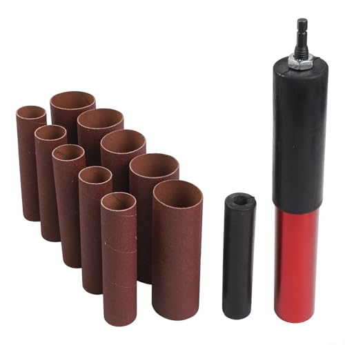 Gummi-Schleiftrommel-Set für Bohrer mit zwei Trommelhülsengrößen für Holz, Metall, Kunststoff, Glas, Stein, Schleifen und Polieren Gummi-Schleiftrommel-Set für Bohrer mit zwei Trommelhülsengrößen für Holz, Metall, Kunststoff, Glas, Stein, Schleifen und Polieren von HEIBTENY