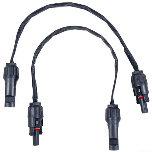 HEIBTENY 1 Paar 1M Solarkabel Flaches Solaranschlusskabel PV Solar Kabeldurchführung Kabel Kupfer Flachanschlusskabel Balkon(4mm ²) von HEIBTENY