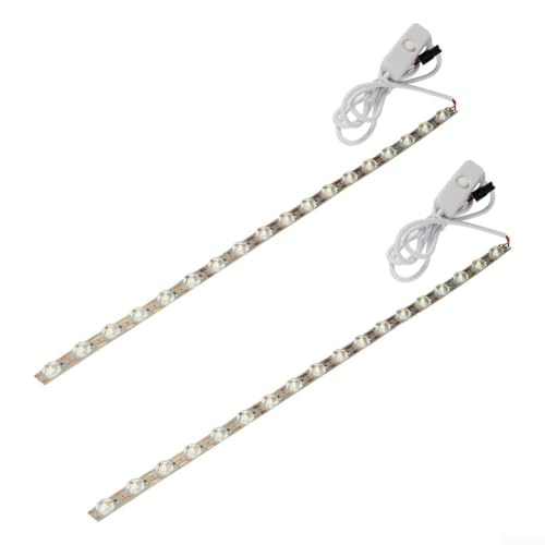 HEIBTENY 2 Stück 6500 K LED Streifen Für Bambu Lab A1 Lichtstreifen Für 3D-Drucker Hohe Temperaturbeständigkeit Hohe Helligkeit Einstellbar von HEIBTENY