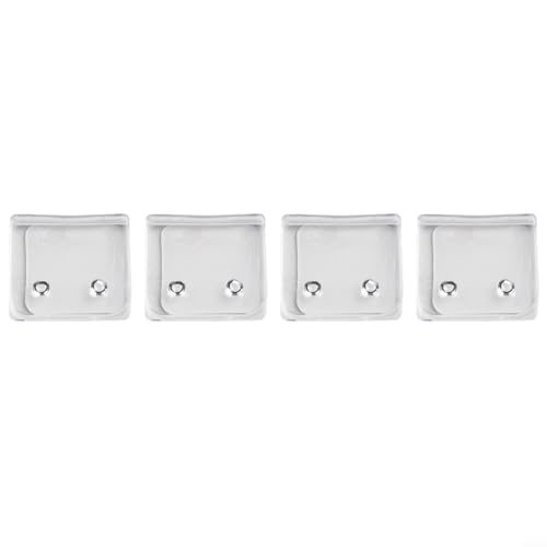 HEIBTENY 4 Stück Duschvorhang-Clips Spritzschutz Clip Winddichte Duschvorhang-Clips für die Seite der Dusche(4Pcs) von HEIBTENY