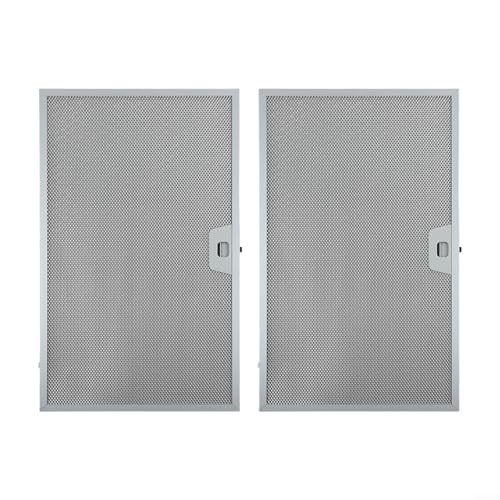 HEIBTENY Abluftfilter für Dunstabzugshaube, 506 x 300 x 9 mm, silberfarben, 5-lagig, Aluminium, Ersatzteile, 2 Stück von HEIBTENY