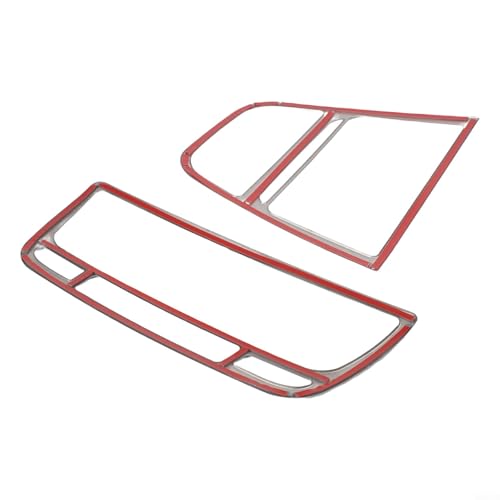 HEIBTENY Auto-Innenraum, Armaturenbrett, Luftauslass, Dekoration, Rahmen, Edelstahl-Verkleidung, kompatibel mit Opel Mokka 2013–2016, kratzfest (B) von HEIBTENY