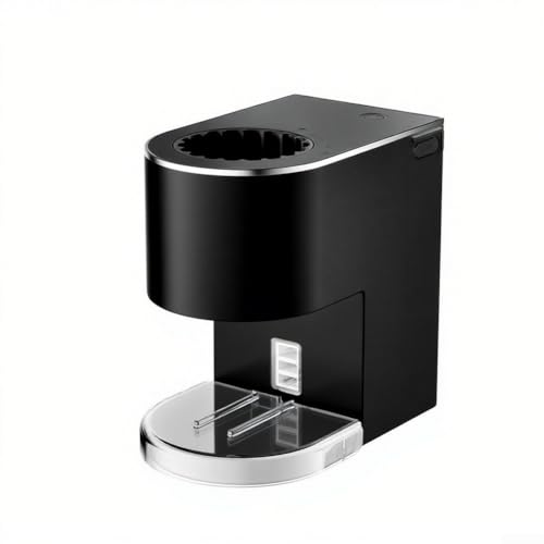 HEIBTENY Automatischer Zahnpastaspender mit intelligentem Sensor, wasserdicht, Badezimmer-Wandhalterung, berührungsloser Zahnbürstenhalter, elektrisches Gerät (schwarz) von HEIBTENY